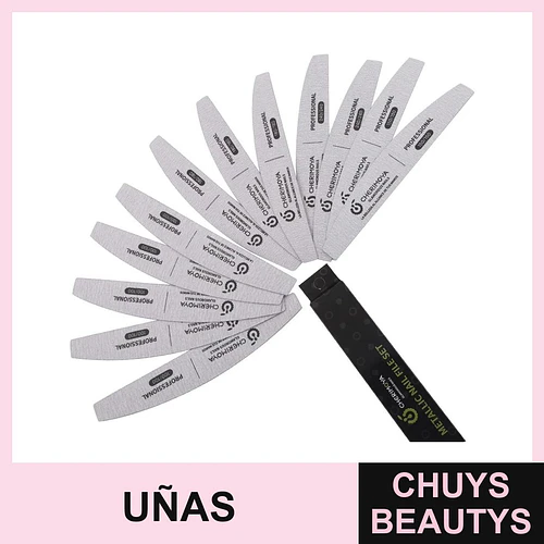 Set de 10 limas profesionales para uñas Cherimoya - Chuys Beautys | Chuys Beautys