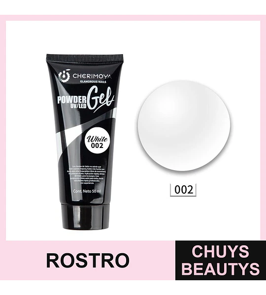 Gel en Polvo UV/LED Blanco 002 Cherimoya 50ml