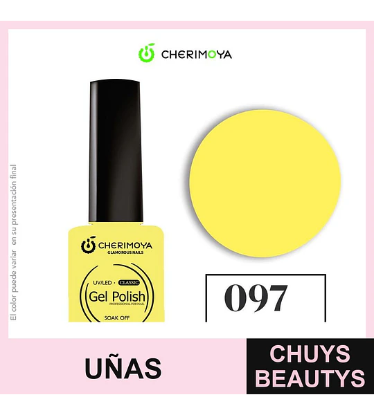Esmalte Gel Polish Classic 097 Amarillo Cherimoya 8ml
