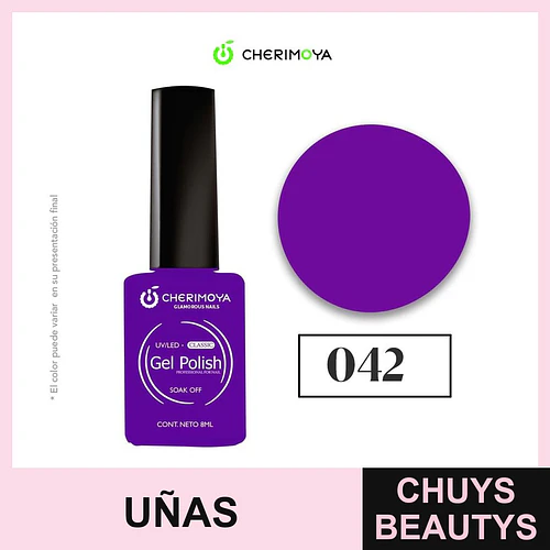 Gel Polish Cherimoya 042 Soak Off UV/LED 8ml - Chuys Beautys | Chuys Beautys
