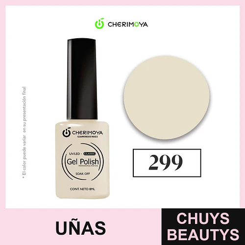 Esmalte Gel Polish UV/LED Classic Soak Off 299 Cherimoya 8ml - Chuys Beautys | Chuys Beautys
