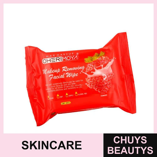 Toallitas Desmaquillantes Faciales de Fresa Cherimoya x25 - Chuys Beautys | Chuys Beautys