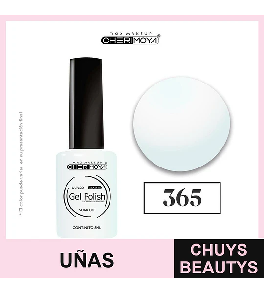 Esmalte Gel Polish Cherimoya 365 Soak Off 8ml