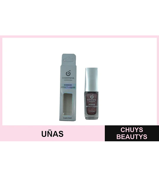 Esmalte efecto espejo Cherimoya Mirror Effect Liquid Cont. 5ml