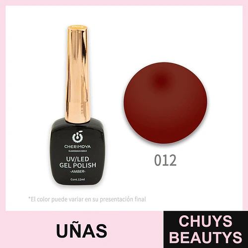 Esmalte Gel Polish UV/LED Cherimoya 012 Amber 12ml - Chuys Beautys | Chuys Beautys