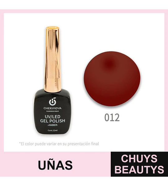Esmalte Gel Polish UV/LED Cherimoya 012 Amber 12ml