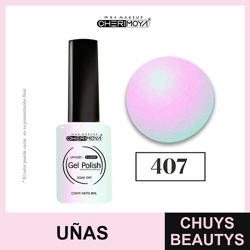 Gel Polish Classic UV/LED Soak Off 8ml Cherimoya 407 - Chuys Beautys | Chuys Beautys