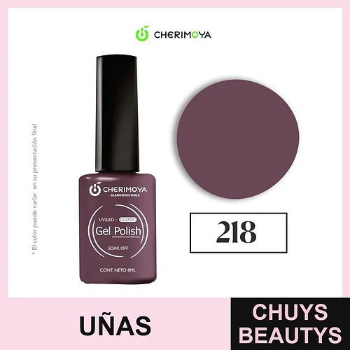 Gel Polish Classic 218 Soak Off Cherimoya 8ml - Chuys Beautys | Chuys Beautys