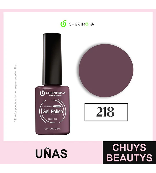 Gel Polish Classic 218 Soak Off Cherimoya 8ml