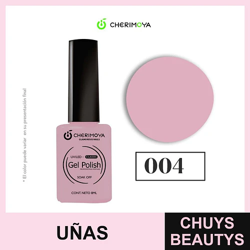 Esmalte Gel Polish Classic 004 Rosa Cherimoya 8ml - Chuys Beautys | Chuys Beautys