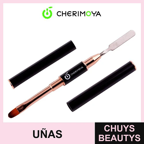 Herramienta doble para uñas pincel y espátula Cherimoya - Chuys Beautys | Chuys Beautys