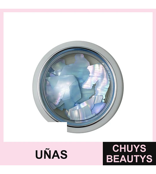 Láminas de nácar para uñas azul iridiscente BH011174