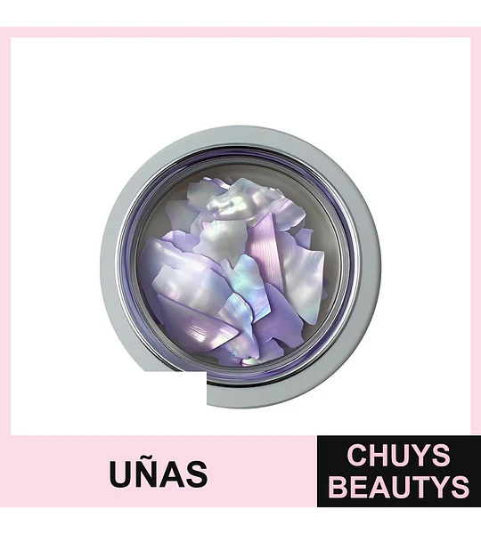 Láminas de nácar para uñas efecto aurora boreal