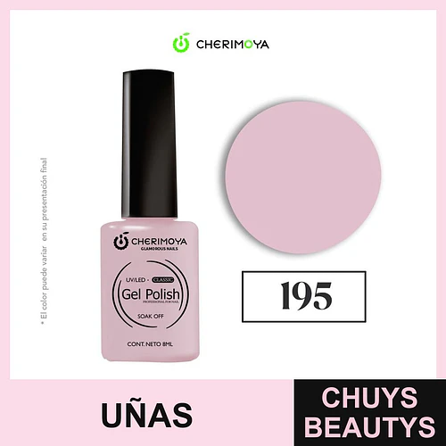 Esmalte Gel Polish Classic 195 Rosa Claro Cherimoya 8ml - Chuys Beautys | Chuys Beautys
