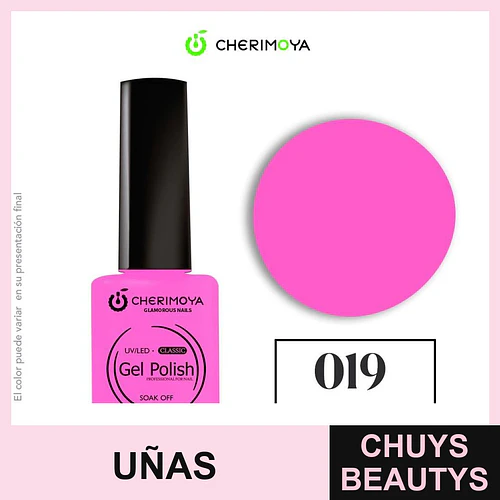Esmalte Gel Polish Classic 019 Rosa Neón Cherimoya 8ml - Chuys Beautys | Chuys Beautys