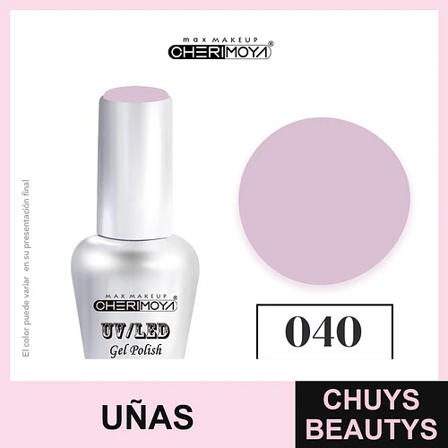 Esmalte Gel UV/LED Cherimoya 040 Soak Off 15ml - Chuys Beautys | Chuys Beautys