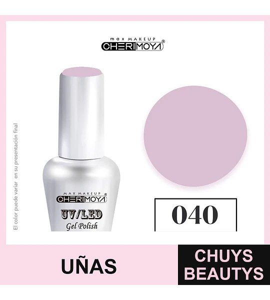 Esmalte Gel UV/LED Cherimoya 040 Soak Off 15ml