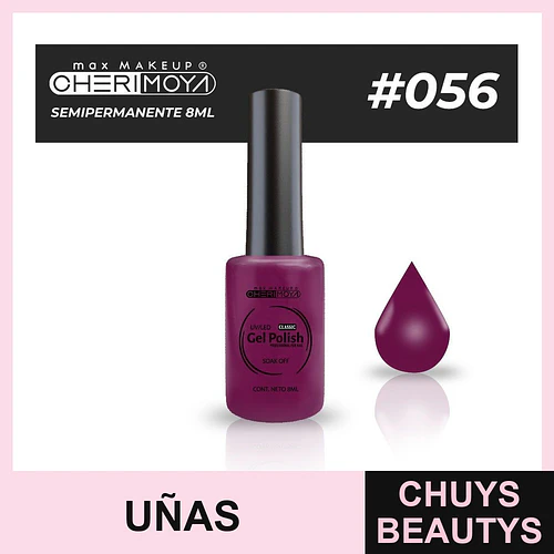 Esmalte Gel Polish Semipermanente 8ml #056 Cherimoya - Chuys Beautys | Chuys Beautys