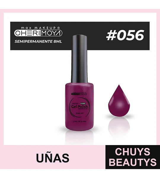 Esmalte Gel Polish Semipermanente 8ml #056 Cherimoya