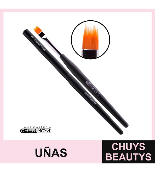 Pincel plano para uñas Cherimoya profesional