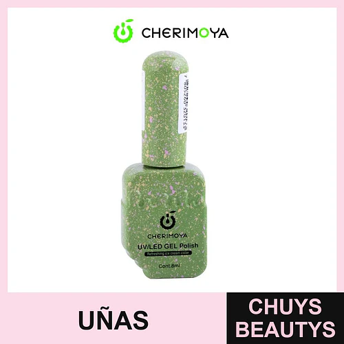 Esmalte Gel UV/LED Cherimoya Refreshing Ice Cream Color Cont. 8ml - Chuys Beautys | Chuys Beautys