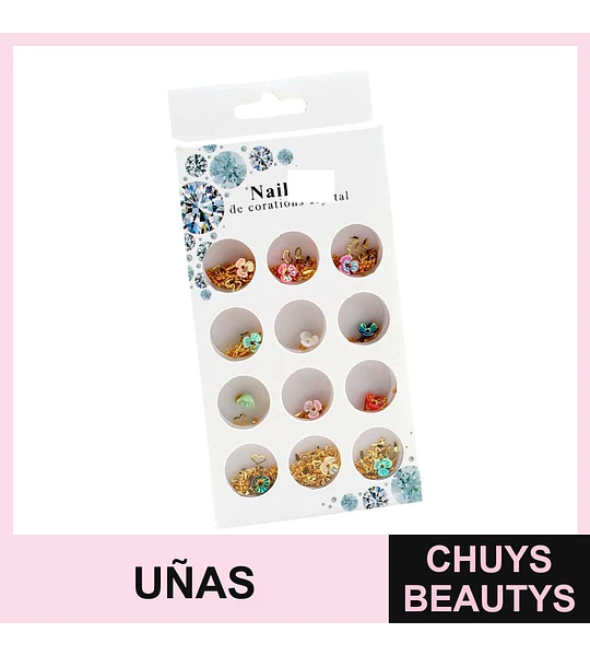 Decoraciones de Cristal para Uñas Nail Art Cherimoya