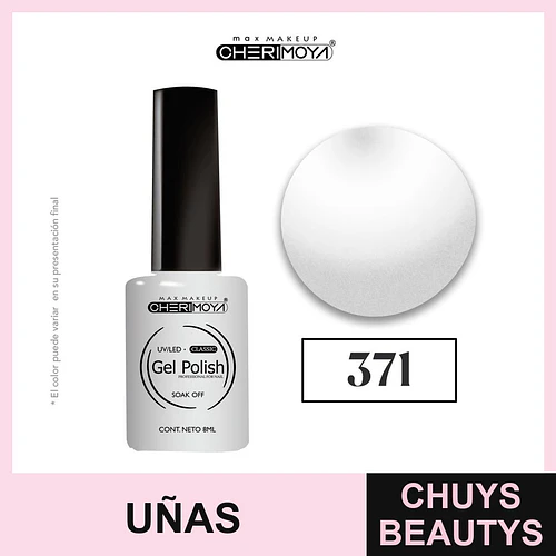 Gel Polish Classic Soak Off 371 Blanco 8ml Cherimoya - Chuys Beautys | Chuys Beautys