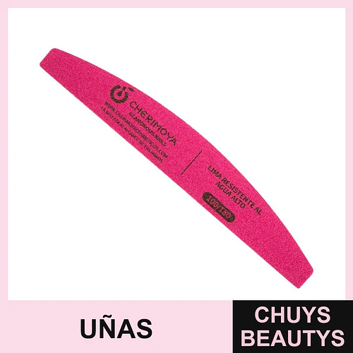 Lima para uñas curva 100/180 gris Cherimoya - Chuys Beautys | Chuys Beautys