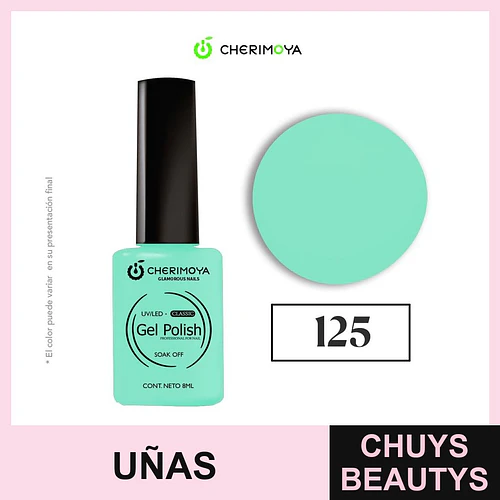 Esmalte Gel Polish Classic 125 Menta Cherimoya 8ml - Chuys Beautys | Chuys Beautys