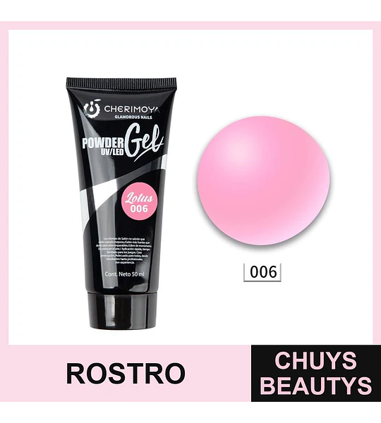 Gel en polvo UV/LED Lotus 006 Cherimoya 50 ml
