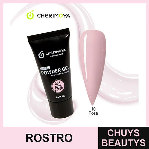 Gel en Polvo UV/LED Cherimoya 003 Nude Color Profesional para Uñas 30g - Chuys Beautys | Chuys Beautys