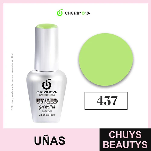 Esmalte Gel UV/LED Cherimoya 437 15ml - Chuys Beautys | Chuys Beautys