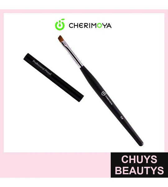 Pincel plano para gel Cherimoya profesional 6#