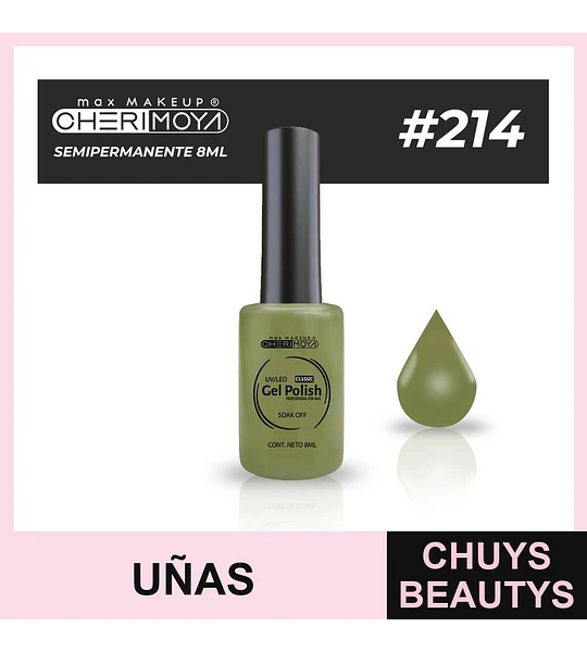 Esmalte Semipermanente Gel Polish 8ml #214 Cherimoya