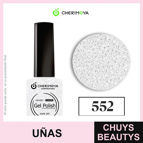 Gel Polish Classic UV/LED Cherimoya 552 Blanco Brillante 8ml - Chuys Beautys | Chuys Beautys