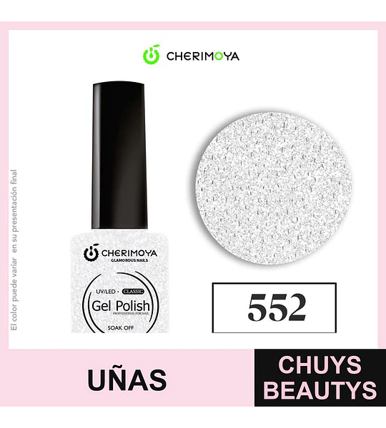 Gel Polish Classic UV/LED Cherimoya 552 Blanco Brillante 8ml