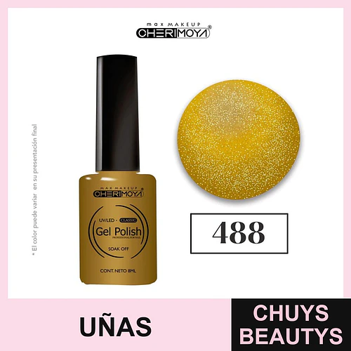 Gel Polish UV/LED Classic Soak Off 488 Cherimoya 8ml - Chuys Beautys | Chuys Beautys