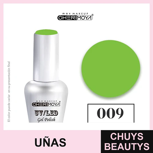 Esmalte Gel UV/LED Cherimoya 009 Verde Lima 15ml - Chuys Beautys | Chuys Beautys