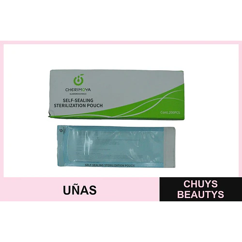 Bolsas de esterilización autoadhesivas Cherimoya para uñas - Contenido 200 unidades - Chuys Beautys | Chuys Beautys