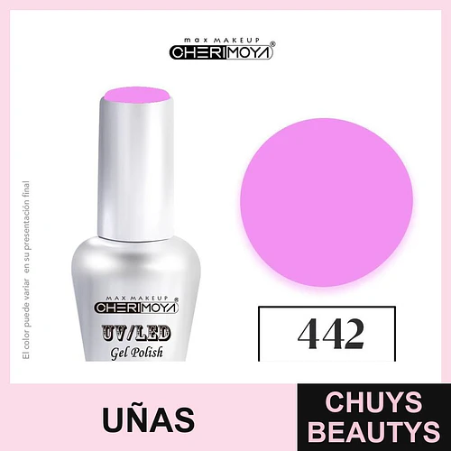 Esmalte Gel Polish UV/LED Cherimoya 442 Soak Off 15ml - Chuys Beautys | Chuys Beautys