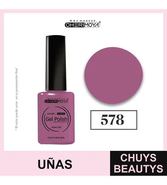 Esmalte Gel Polish Classic 578 Cherimoya Max Makeup