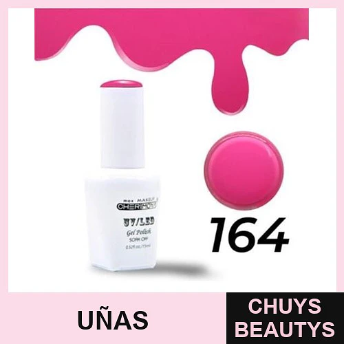 Esmalte Gel UV/LED Soak Off 164 Rosa Intenso Cherimoya 7.5ml - Chuys Beautys | Chuys Beautys