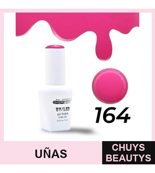 Esmalte Gel UV/LED Soak Off 164 Rosa Intenso Cherimoya 7.5ml