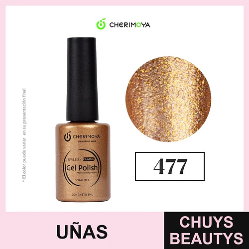 Esmalte Gel Polish UV/LED Classic 477 Soak Off Cherimoya - Chuys Beautys | Chuys Beautys