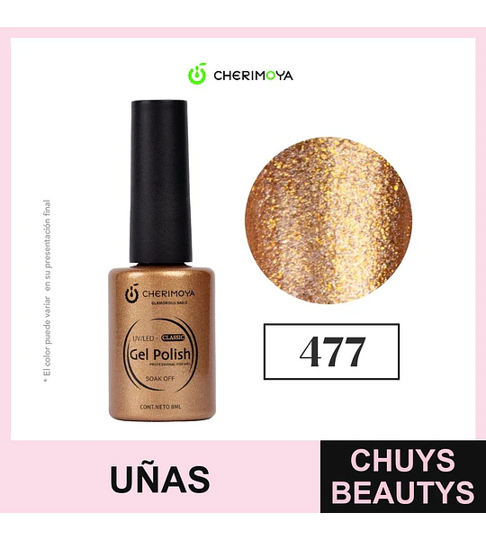Esmalte Gel Polish UV/LED Classic 477 Soak Off Cherimoya