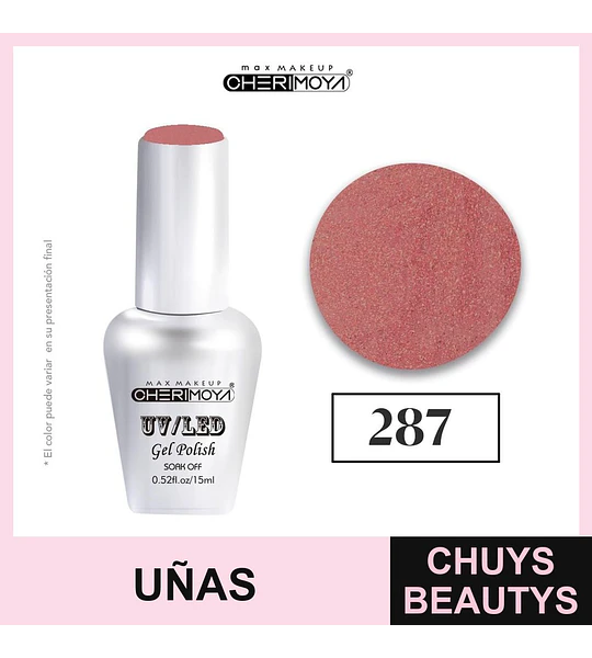 Esmalte Gel UV/LED Cherimoya Soak Off 287 15ml