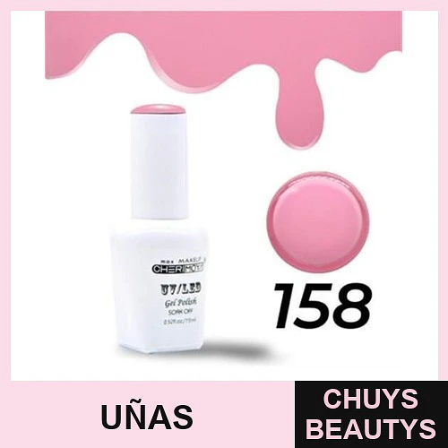 Esmalte Gel UV/LED Soak Off Color 158 Cherimoya - Chuys Beautys | Chuys Beautys