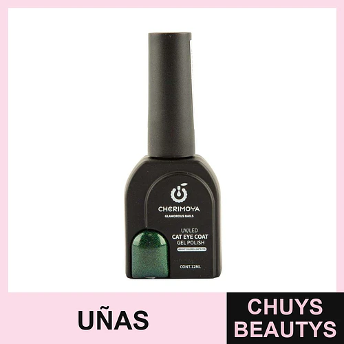 Esmalte Gel Cat Eye UV/LED Verde Brillante Cherimoya 12ml - Chuys Beautys | Chuys Beautys
