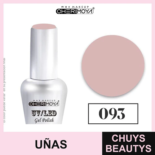 Esmalte Gel UV/LED Cherimoya 093 Soak Off 15ml - Chuys Beautys | Chuys Beautys