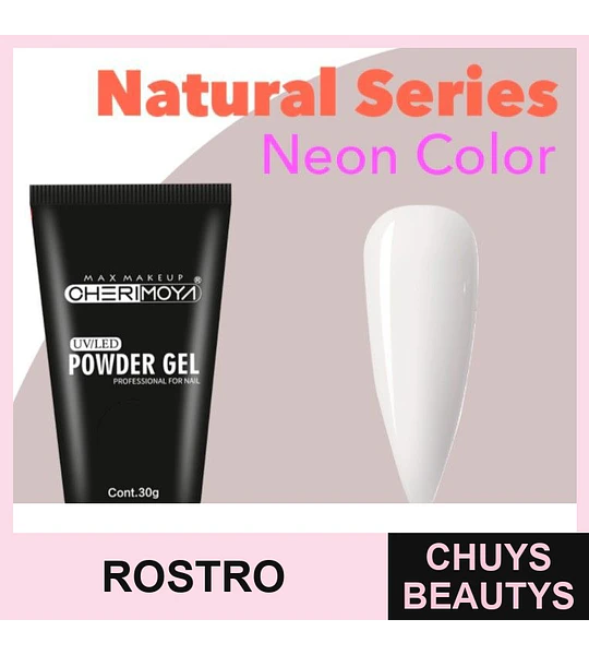 Gel en polvo UV/LED Cherimoya Natural Series Neon Color 25 30g